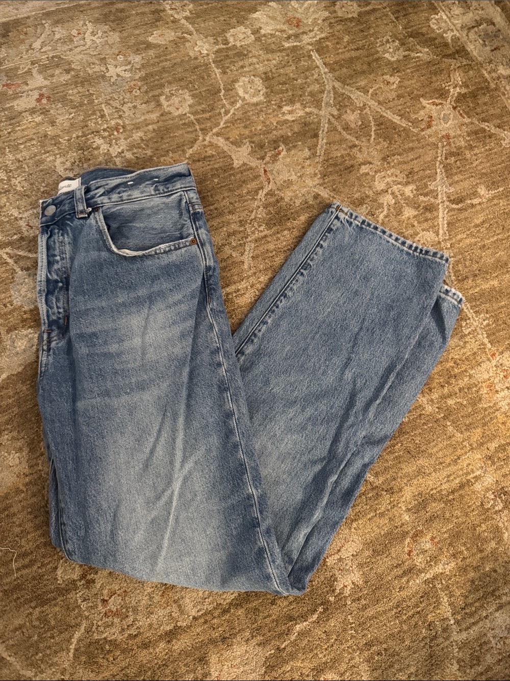 Madewell Longline Straight Light Wash Jeans